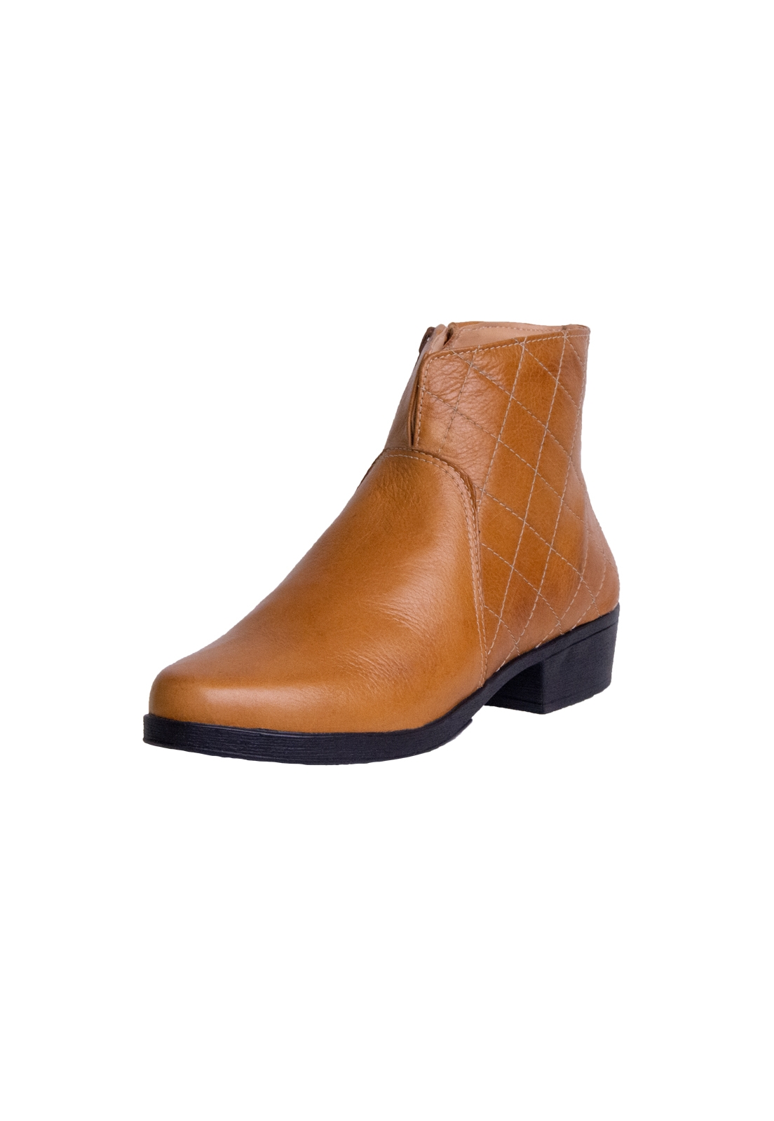 BOTA  COURO CARAMELO
