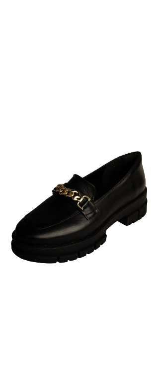 MOCASSIM TRATORADO COURO PRETO